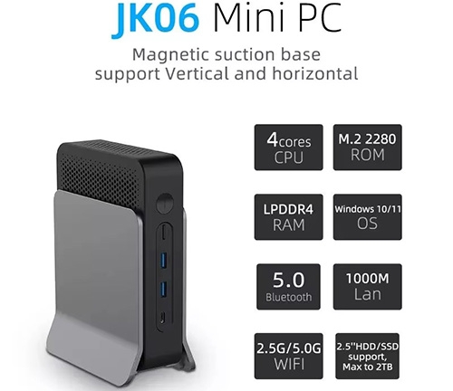 Smart Mini PC Mini Computers for Business Intel Jasper N5105 N5095
