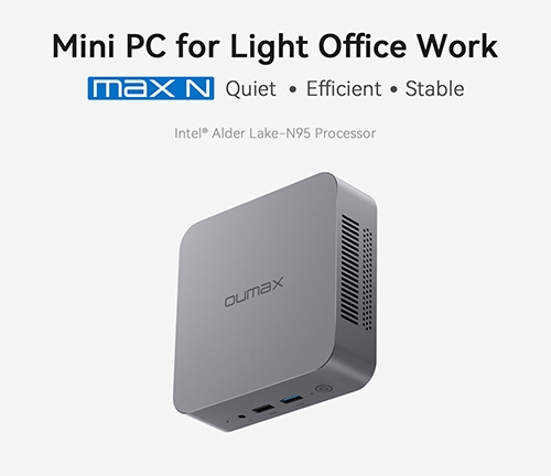 Mini PC Computers for Business Home Office Intel 12th N95(up to 3.4GHz) 