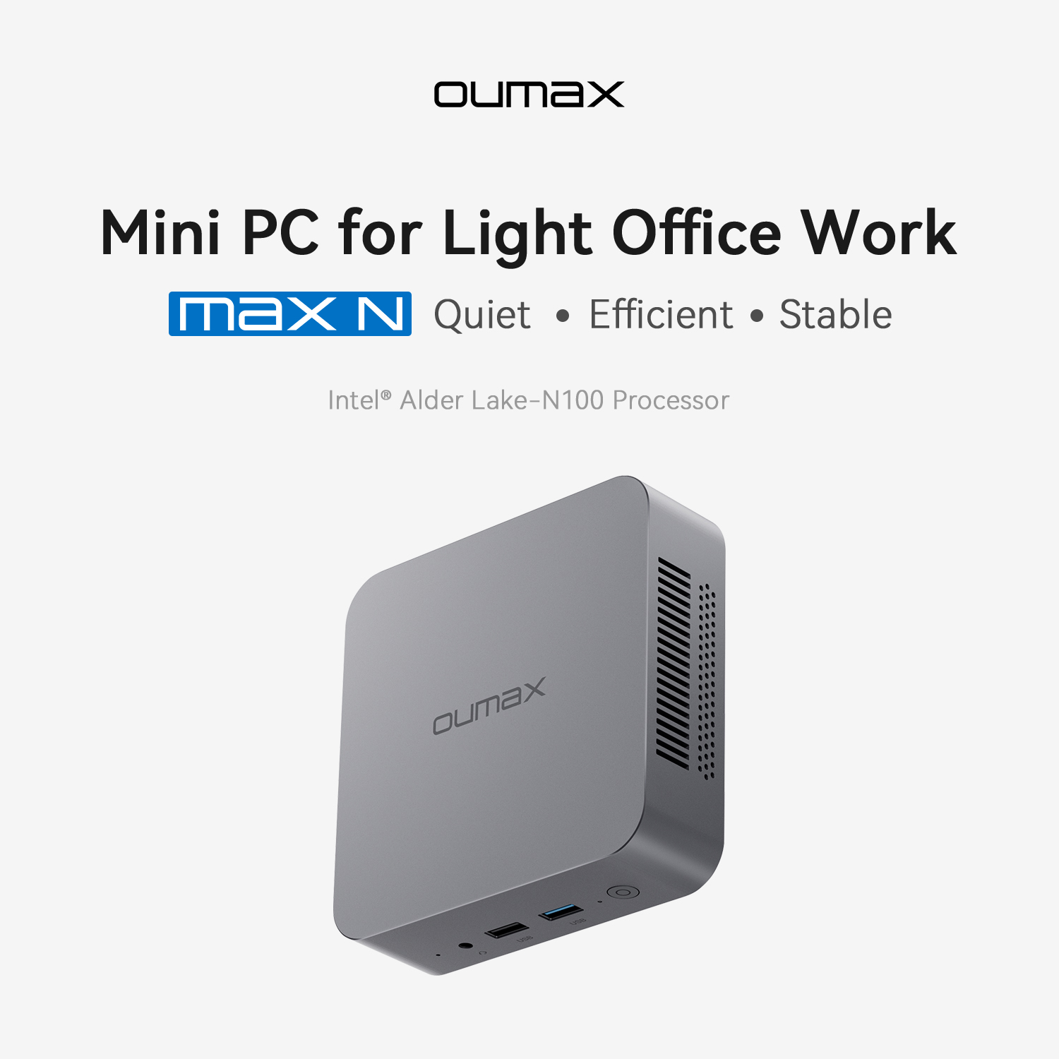MAX N100 Mini PC Desktop PC 12th Gen Intel Alder Lake-N100 