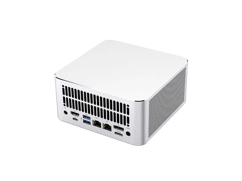 A10A Supercomputing AIPC Mini PC, Quad 4K Simultaneous Display, OCuLink eGPU Port, Dual 2.5G RJ45 LAN, 4-Microphone Array & Dual Speakers, CPU+GPU+NPU Heterogeneous Architecture for Local AI Inference