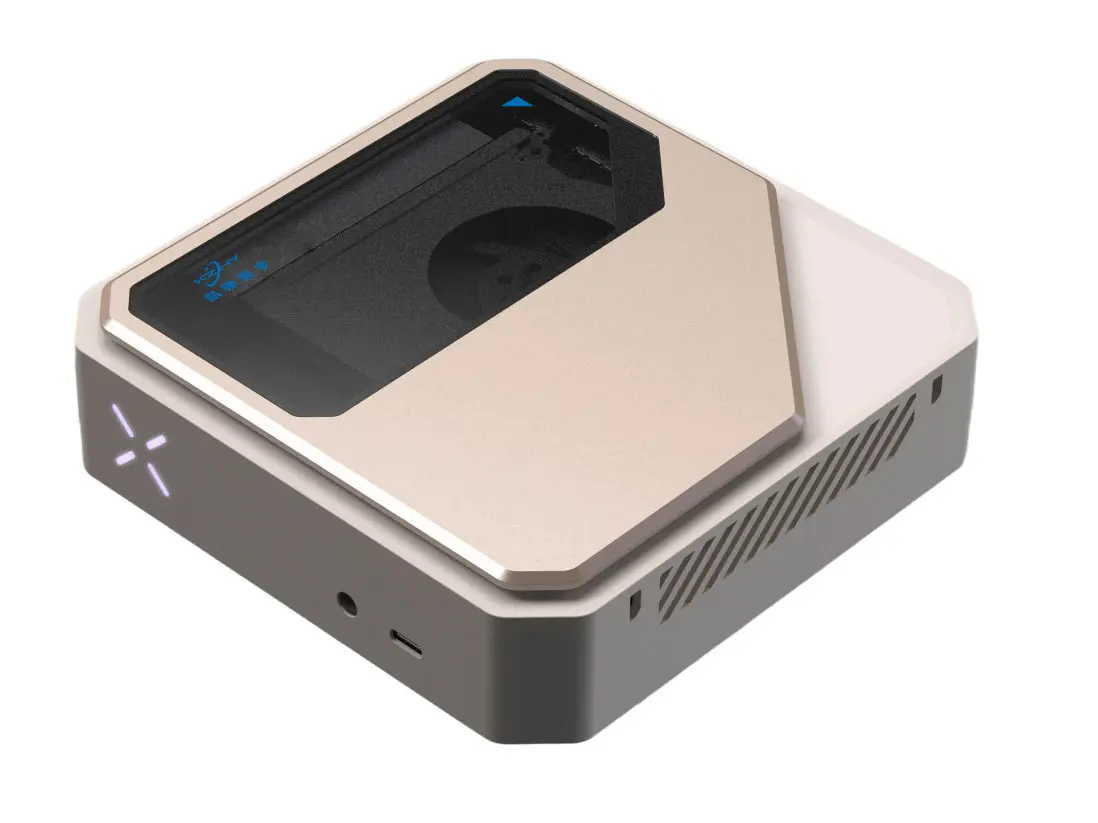 Aurora AT3000 Edge AI Computing Box, 210 TOPS NPU, 1.1L Compact Mini AI Workstation, Expandable M.2 Computing Card, Moore Threads SOC, for Edge AI Inference, Digital Human & Industrial Automation