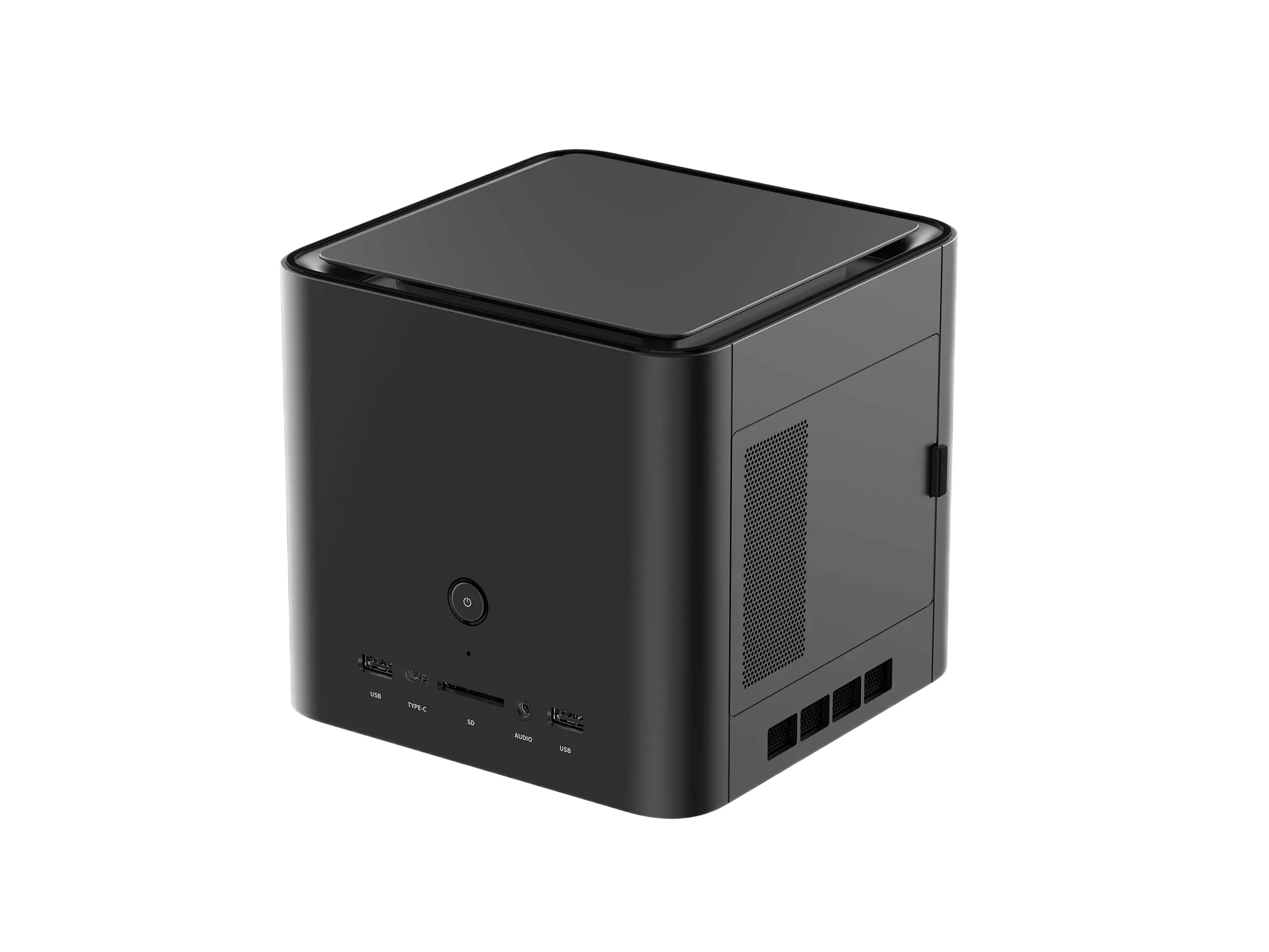 C10LS Supercomputing Mini PC, AMD Ryzen AI Max+ 395 AIPC, 4-Screen Simultaneous Display, Magnetic Quick-Release DIY Upgrade, 128GB LPDDR5X, 4TB PCIe4.0 M.2, Dual 2.5G Ethernet, Windows11 Linux Mini Computer for Local Large AI Model Deployment