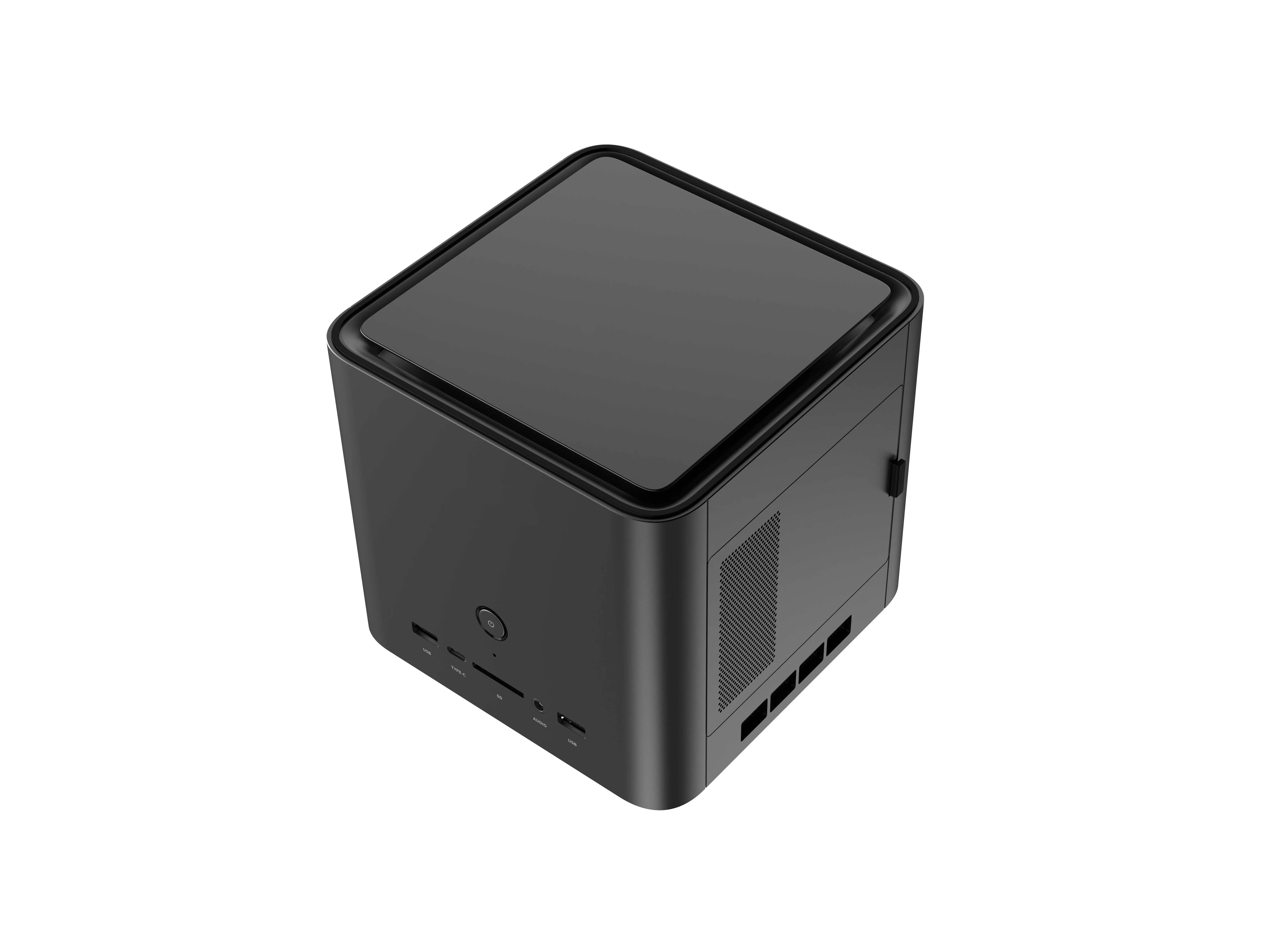 C10LS Supercomputing Mini PC, AMD Ryzen AI Max+ 395 AIPC, 4-Screen Simultaneous Display, Magnetic Quick-Release DIY Upgrade, 128GB LPDDR5X, 4TB PCIe4.0 M.2, Dual 2.5G Ethernet, Windows11 Linux Mini Computer for Local Large AI Model Deployment